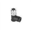 M8 Female Cable Assembly Solder Type Field Wireable Right Angle Waterproof Connector MR-M8-OC-10