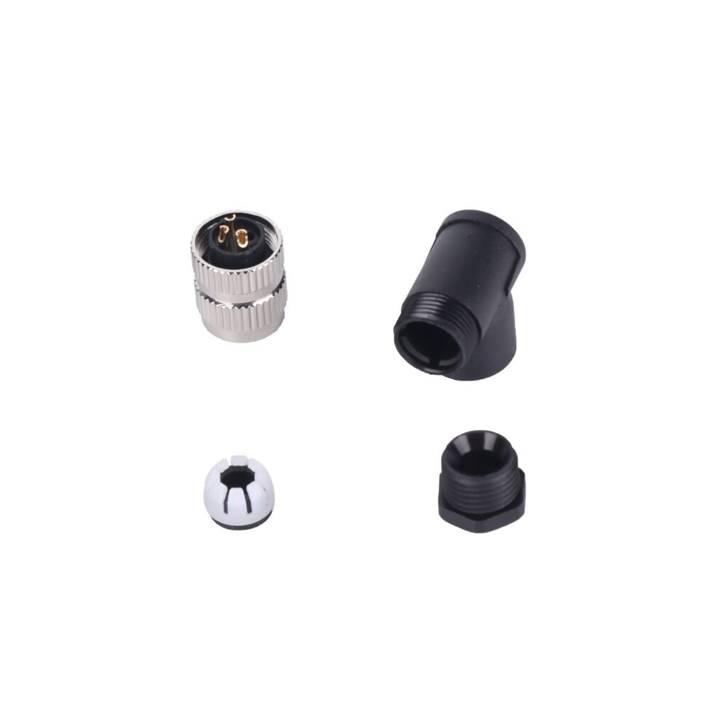 M8 Female Cable Assembly Solder Type Field Wireable Right Angle Waterproof Connector MR-M8-OC-10