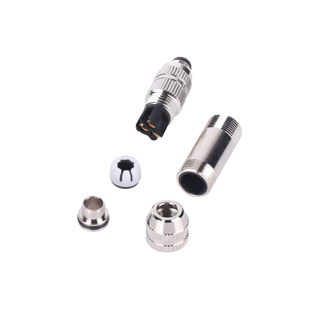 M8 3 4Pin A Coded Male Cable Assembly Type Screw Joint Waterproof Connector Metal Shieled MR-M8-OC-11