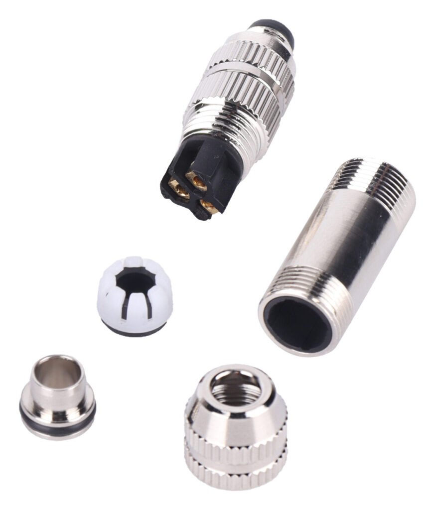 M8 3 4Pin A Coded Male Cable Assembly Type Screw Joint Waterproof Connector Metal Shieled MR-M8-OC-11