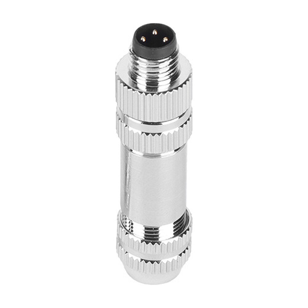 M8 3 4Pin A Coded Male Cable Assembly Type Screw Joint Waterproof Connector Metal Shieled MR-M8-OC-11