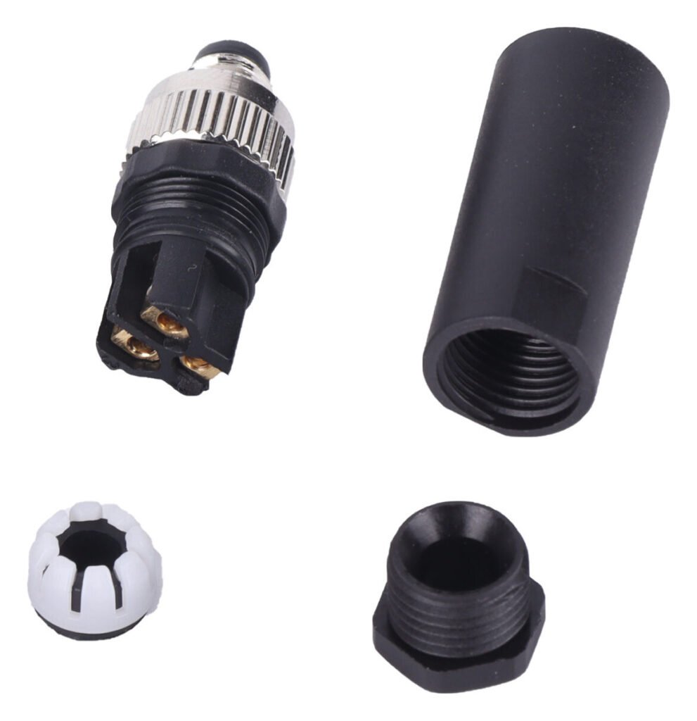 M8 3 4Pin A Coded Male Cable Assembly Type Screw Joint Waterproof Connector MR-M8-OC-12
