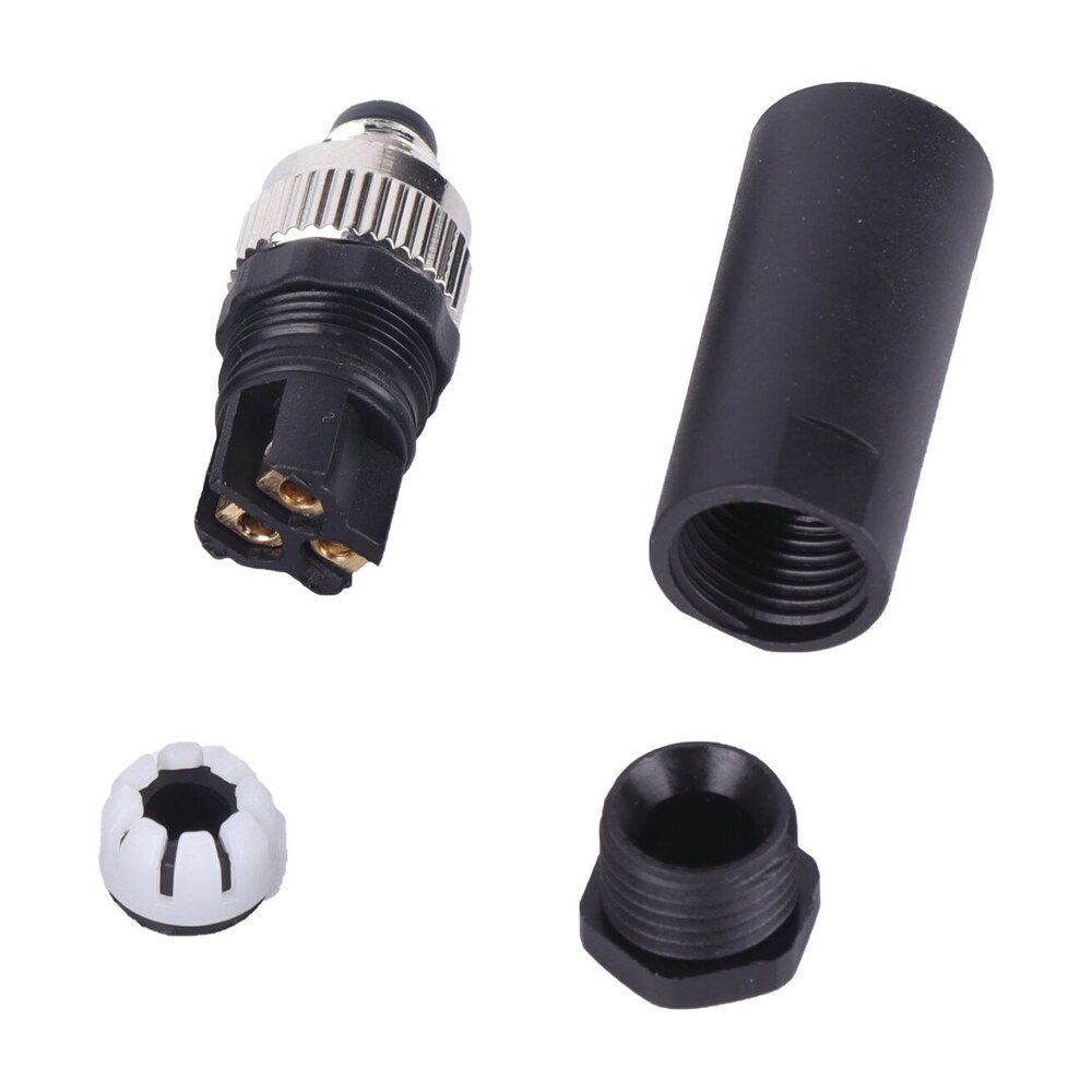 M8 3 4Pin A Coded Male Cable Assembly Type Screw Joint Waterproof Connector MR-M8-OC-12