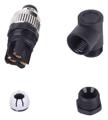 M8 3 4Pin A Coded Male Cable Assembly Type Screw Joint Right Angle Waterproof Connector MR-M8-OC-13