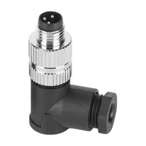 M8 3 4Pin A Coded Male Cable Assembly Type Screw Joint Right Angle Waterproof Connector MR-M8-OC-13