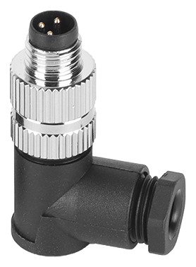 M8 3 4Pin A Coded Male Cable Assembly Type Screw Joint Right Angle Waterproof Connector MR-M8-OC-13