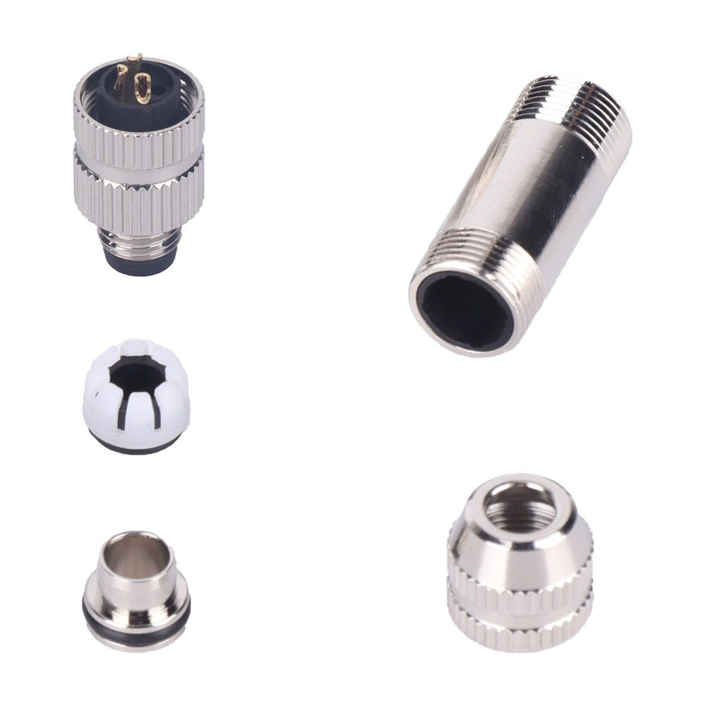 M8 Male Cable Assembly Solder Type Field Wireable Waterproof Connector Metal Shielding MR-M8-OC-14