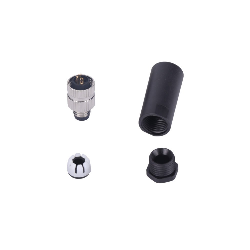 M8 Male Cable Assembly Solder Type Field Wireable Waterproof Connector MR-M8-OC-15