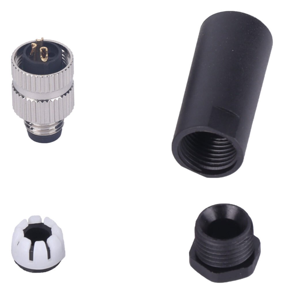 M8 Male Cable Assembly Solder Type Field Wireable Waterproof Connector MR-M8-OC-15