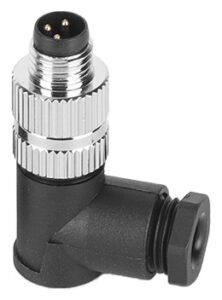 M8 Male Cable Assembly Solder Type Field Wireable Right Angle Waterproof Connector MR-M8-OC-16