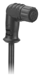 M8 Cable Female Molded Waterproof Electrical Connector Right Angle With Plastic Nut MR-M8-OC-19-RL