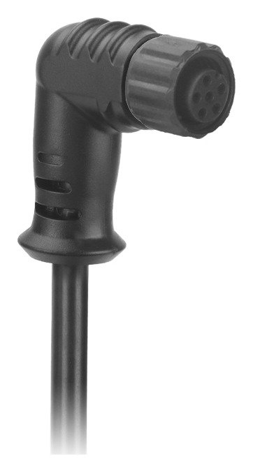 M8 Cable Female Molded Waterproof Electrical Connector Right Angle With Plastic Nut MR-M8-OC-19-RL