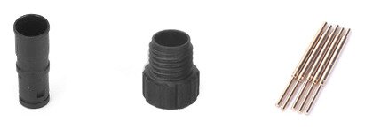 M8 Cable Male Molded Waterproof Electrical Connector Right Angle Plastic Screw MR-M8-OC-22-RL