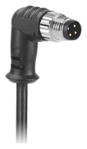 M8 Cable Male Molded Waterproof Electrical Connector Right Angle Shielded MR-M8-OC-23-RL