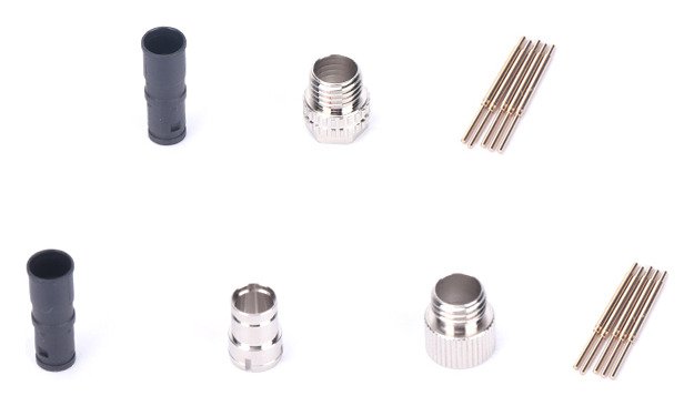 M8 Cable Male Molded Waterproof Electrical Connector Right Angle MR-M8-OC-24-RL