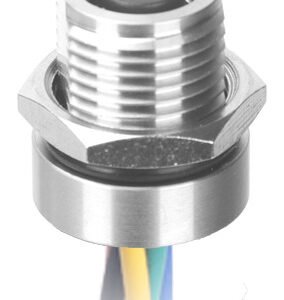 M8 Female Panel Mount Front Fastened Waterproof Eletrical Plug With Wires MR-M8-PM-01