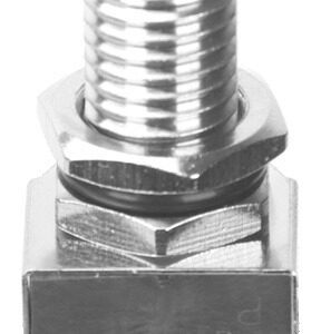 M8 Male Panel Mount Front Fastened PCB Type Right Angle With Shield MR-M8-PM-05