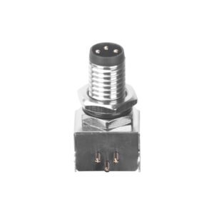 M8 Male Panel Mount Front Fastened PCB Type Right Angle With Shield MR-M8-PM-05