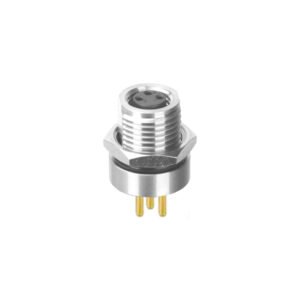 M8 Female Panel Mount Front Fastened PCB Type Waterproof Eletrical Plug MR-M8-PM-08