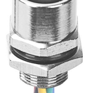 M8 Female Panel Mount Rear Fastened Waterproof Eletrical Plug With Wires MR-M8-PM-11