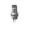M8 Male Panel Mount Front Fastened Waterproof electronic Plug With Wires MR-M8-PM-14