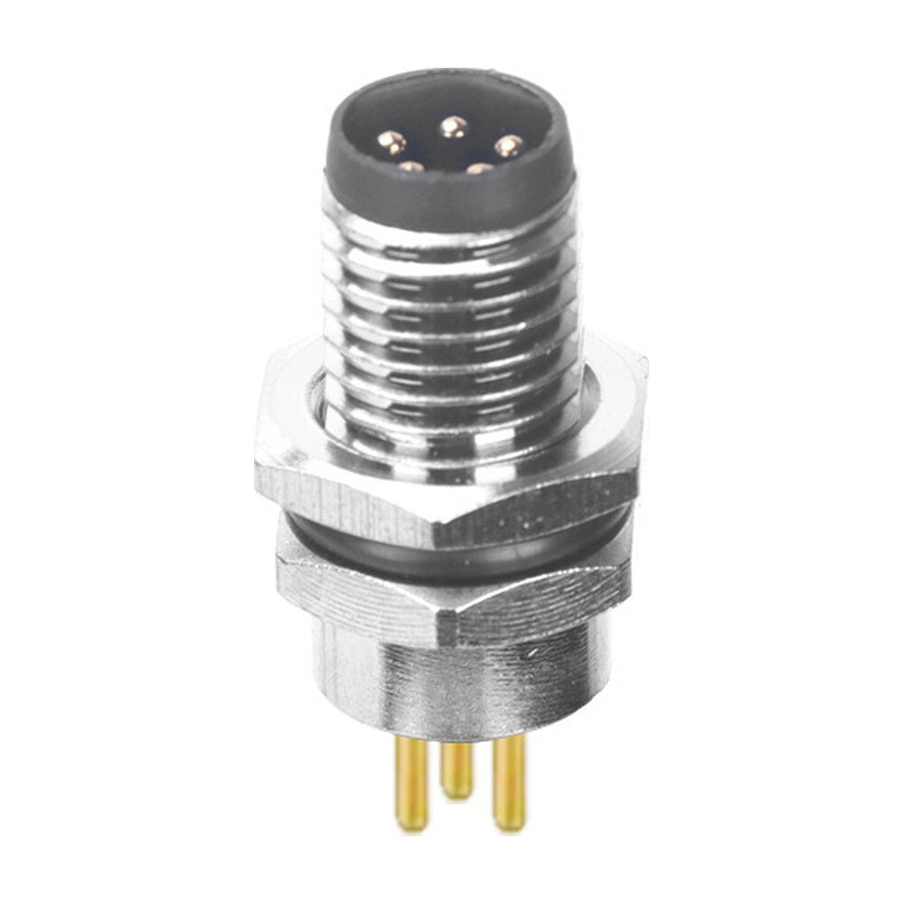 M8 Male Panel Mount Rear Fastened Waterproof Electronic Connector MR-M8-PM-18