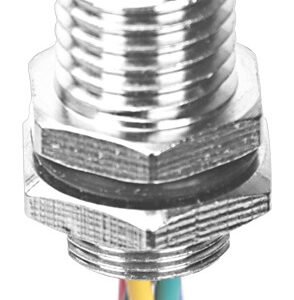 MR-M8-PM-19 - M8 Male Panel Mount Rear Fastened Solder Type Waterproof electronic Plug