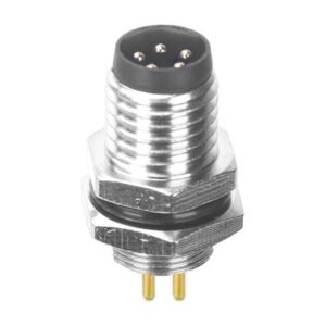 MR-M8-PM-22 - M8 Male Panel Mount Rear Fastened Waterproof Electronic Connector