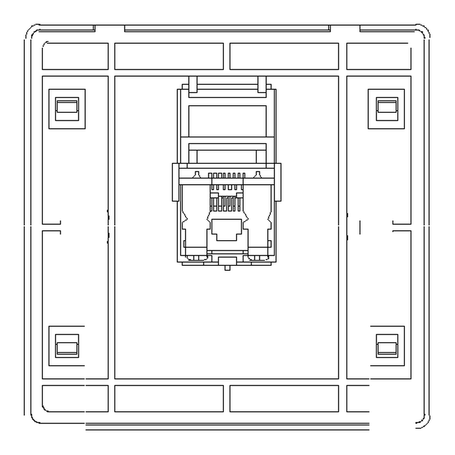 MR-NET-21 Keystone Face Plate, 1 Port