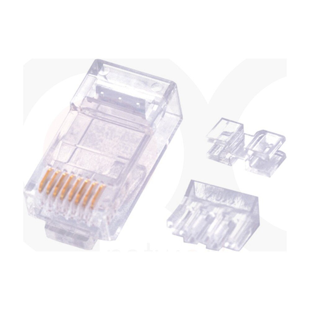 MR-PG-5005 — CAT6 UTP 8P8C Plug Spec:3Fork, 1.10mm Bore Diameter