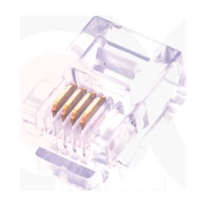 MR-PG-5009 - UTP 6P4C Plug Spec:2Fork, 1.00mm Bore Diameter