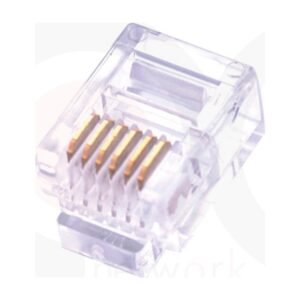 MR-PG-5013 — UTP 6P6C Plug Spec:2 Fork, 1.00mm Bore Diameter