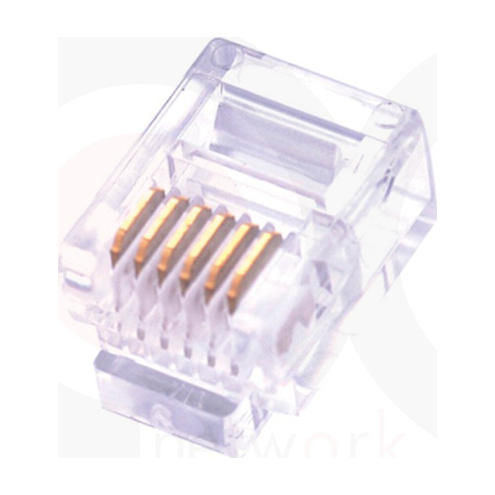 MR-PG-5013 — UTP 6P6C Plug Spec:2 Fork, 1.00mm Bore Diameter