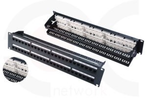 MR-PP-3003 — 19 Inch 2U 48 Ports UTP Tool-less Patch Panel With Cable Manager