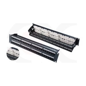 MR-PP-3003 - 19 Inch 2U 48 Ports UTP Tool-less Patch Panel With Cable Manager