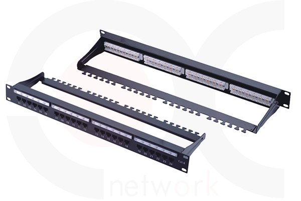 MR-PP-3004 — 19 Inch 1U 24 Ports UTP Patch Panel With Cable Manager