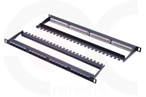 MR-PP-3005 — 19 Inch 0.5U 24 Ports UTP Patch Panel With Cable Manager