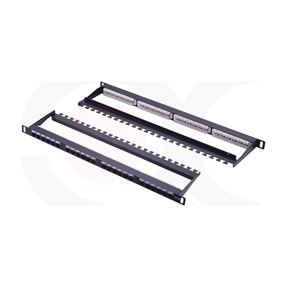 MR-PP-3005 — 19 Inch 0.5U 24 Ports UTP Patch Panel With Cable Manager