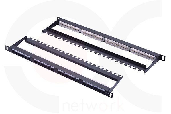 MR-PP-3005 — 19 Inch 0.5U 24 Ports UTP Patch Panel With Cable Manager