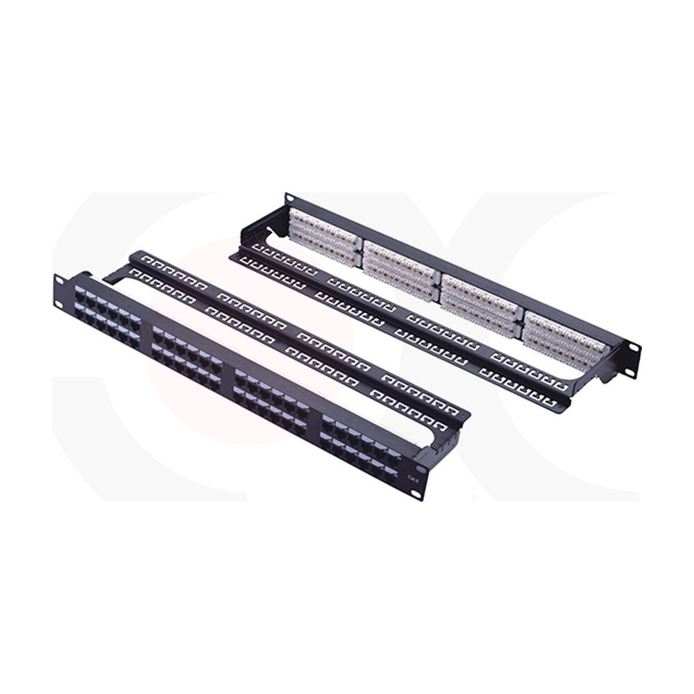 MR-PP-3006 — 19 Inch 1U 48 Ports UTP Patch Panel With Cable Manager