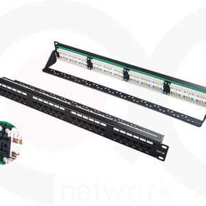 MR-PP-3009 - 19 Inch 1U 24 Ports UTP Patch Panel With Cable Manager