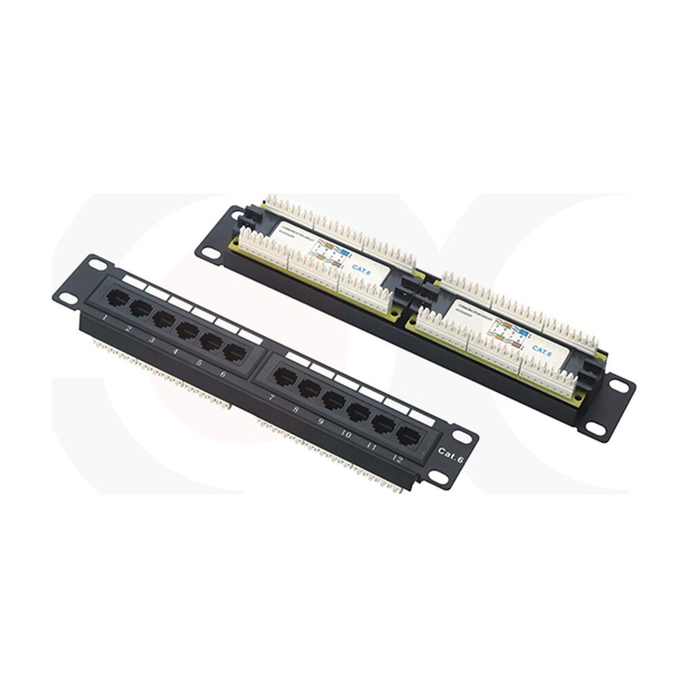 MR-PP-3015 — 10 Inch 1U 12 Ports UTP Patch Panel