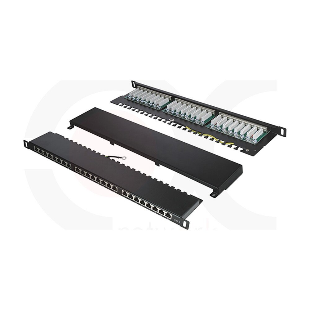 MR-PP-3019 — 19 Inch 0.5U 24 Ports STP Patch Panel