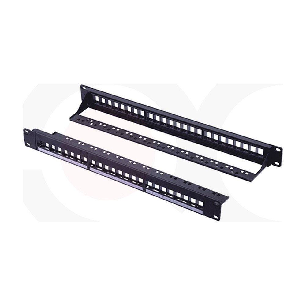 MR-PP-3030 — 19 Inch 1U 24 Ports UTP Blank Patch Panel