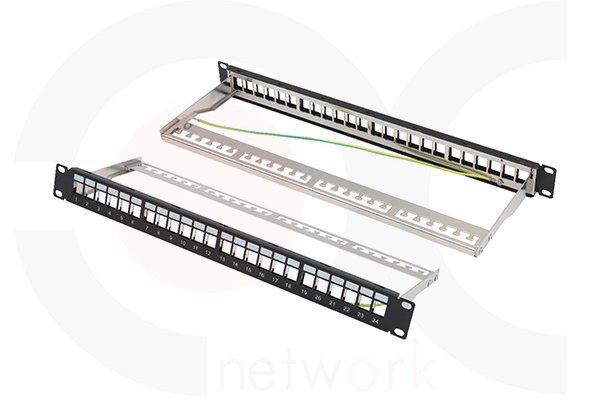 MR-PP-3031 — 19 Inch 1U 24 Ports STP/UTP Blank Patch Panel