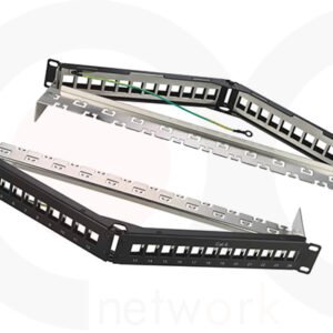 MR-PP-3033 - 19 Inch 1U 24 Ports STP Blank Angle Patch Panel