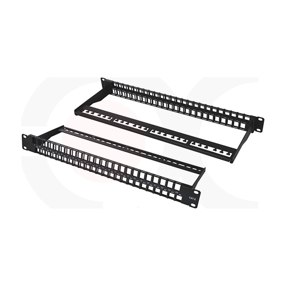 MR-PP-3034 — 19 Inch 1U 48 Ports STP/UTP Blank Patch Panel