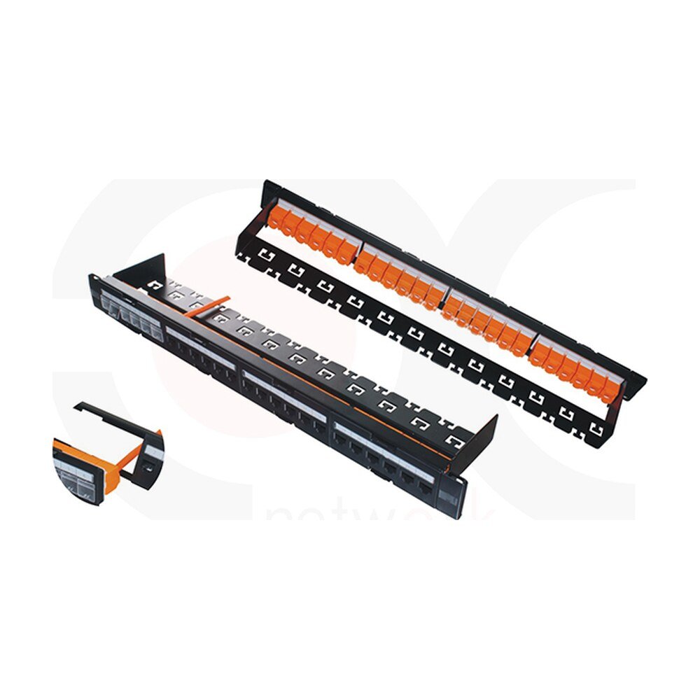 MR-PP-3038 — 19 Inch 1U 24 Ports UTP Blank Patch Panel