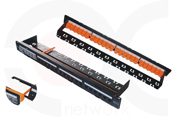 MR-PP-3038 — 19 Inch 1U 24 Ports UTP Blank Patch Panel