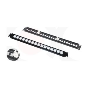 MR-PP-3040 - 19 Inch 1U 16 Ports UTP Blank Angle Patch Panel